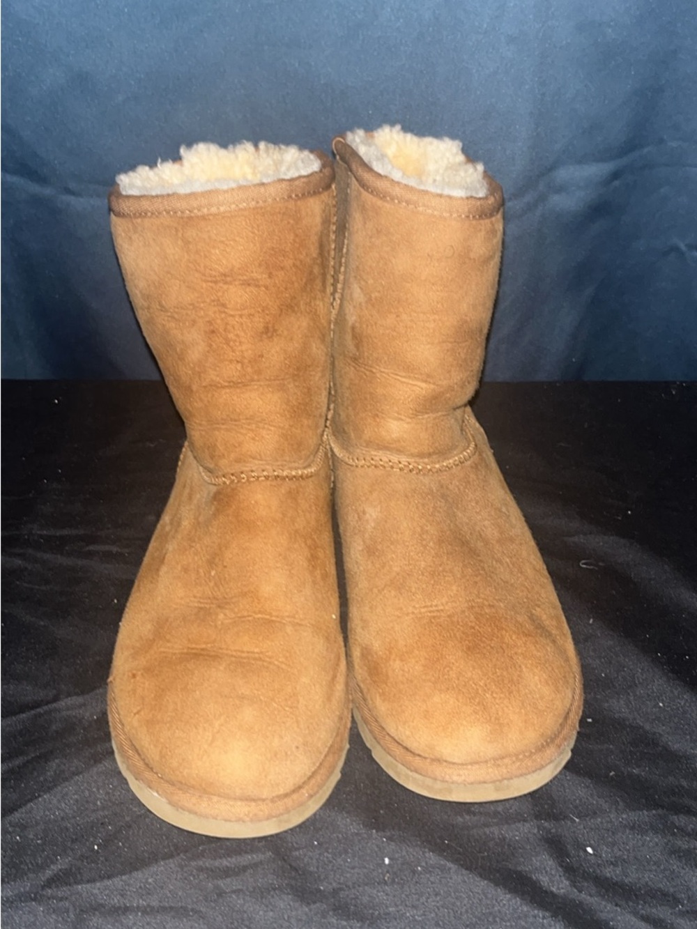 UGG Kids Chestnut Suede Shearling Boots